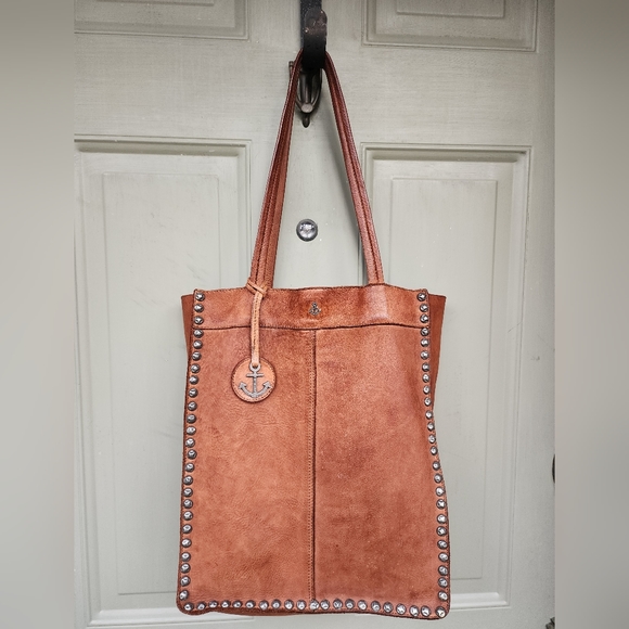 Harbour 2nd Bags Harbour 2nd Frame North South Studded Leather Tote